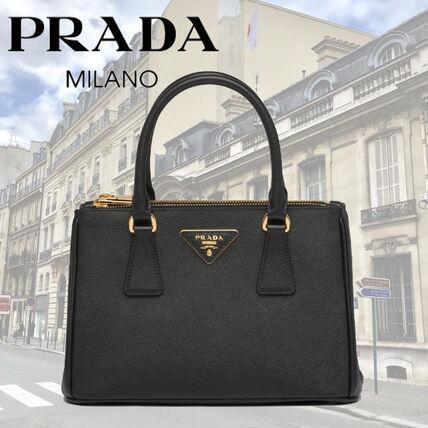 【prada】プラダ ガレリア サフィアーノレザー ミディアムバッグ